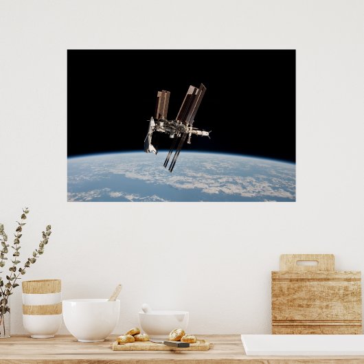 Shuttle Docks met het internationale ruimtestation Poster (Keuken)
