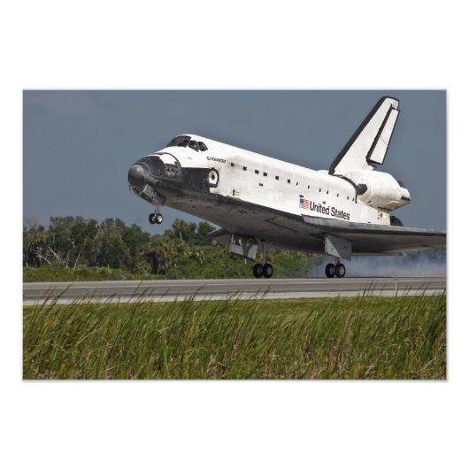 Shuttle Endeavor landing Kennedy Space Center Foto Afdruk (Voorkant)