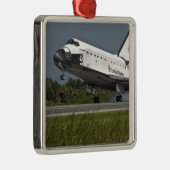 Shuttle Endeavor landing Kennedy Space Center Metalen Ornament (Rechts)
