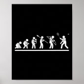 Shuttle Evolution Mannen Vrouwen Funny Badminton Poster (Voorkant)