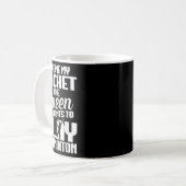 Shuttle Geef me Shuttle Player Badminton Player Koffiemok (Voorkant links)
