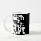 Shuttle Geef me Shuttle Player Badminton Player Koffiemok (Links)