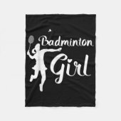 Shuttle Girls - Badminton Meisje Fleece Deken (Voorkant)