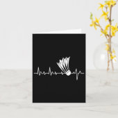 Shuttle Heartbeat - Badmintonspeler Sportliefhebbe Kaart (Gele Bloem)
