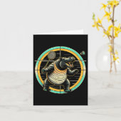 Shuttle Hippo Badminton Kaart (Gele Bloem)