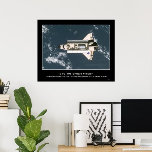 Shuttle-iss002e9749 Poster (Thuiskantoor)