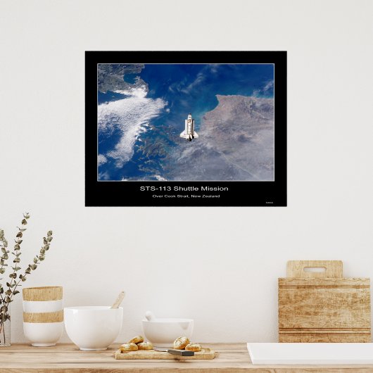 Shuttle-iss005e21472 Poster (Keuken)