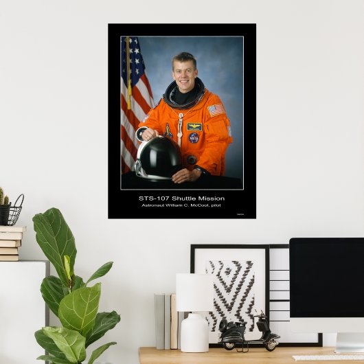 Shuttle-jsc2001-02492 Poster (Thuiskantoor)