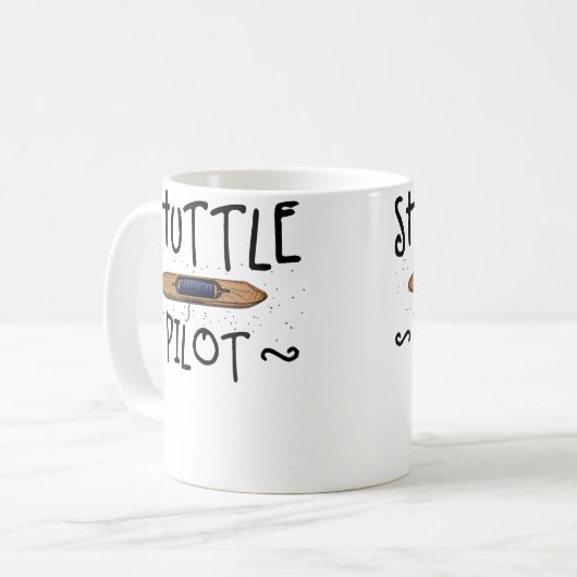 Shuttle Pilot Hand Weaving Knitting Crocheting Wea Koffiemok (Voorkant links)