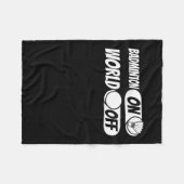 Shuttle Player Team - Racquet Badminton op World O Fleece Deken (Voorkant (Horizontaal))