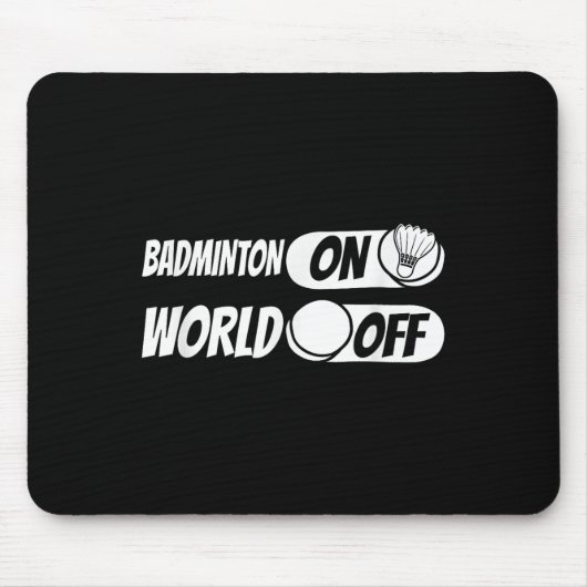 Shuttle Player Team - Racquet Badminton op World O Muismat (Voorkant)