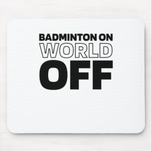 Shuttle Racket - Court Racquet Badminton op de wer Muismat