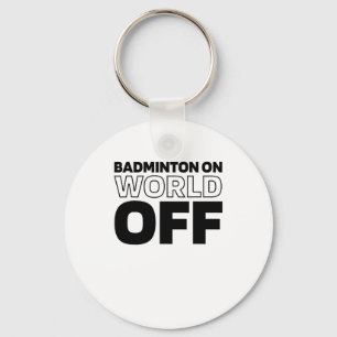 Shuttle Racket - Court Racquet Badminton op de wer Sleutelhanger