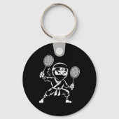 Shuttle Racket - Team Player Badminton Nin Sleutelhanger (Voorkant)