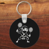 Shuttle Racket - Team Player Badminton Nin Sleutelhanger (Voorkant)