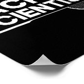 Shuttle Racket Wetenschapper Badminton  Poster (Hoek)