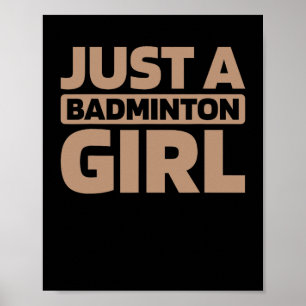 Shuttle Racquet Court - Speler Team slechts een do Poster