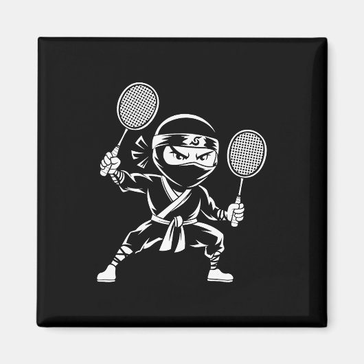 Shuttle Racquet Racket - Team Player Dominton Ninj Magneet (Voorkant)