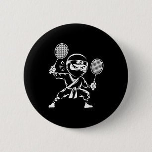 Shuttle Racquet Racket - Team Player Dominton Ninj Ronde Button 5,7 Cm