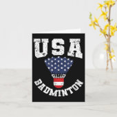 Shuttle Rood Wit Blauw 4th juli Patriottische Vere Kaart (Gele Bloem)