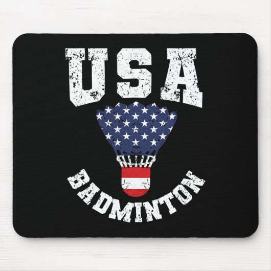 Shuttle Rood Wit Blauw 4th juli Patriottische Vere Muismat (Voorkant)