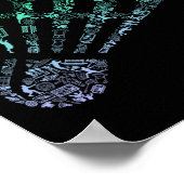 Shuttle Silhouette Dminton Player Shirt Mannen Dmi Poster (Hoek)