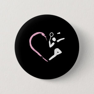 Shuttle Sport Terugslagspeelgoed Meisje Schattig B Ronde Button 5,7 Cm