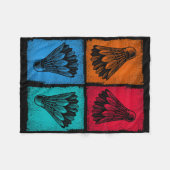 Shuttle Sports Dminton Player 1 Fleece Deken (Voorkant (Horizontaal))