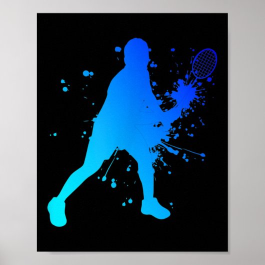 Shuttle Squash Badminton Speler Poster (Voorkant)