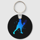 Shuttle Squash Badminton Speler Sleutelhanger (Voorkant)