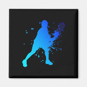 Shuttle Squash Dminton Player Magneet (Voorkant)