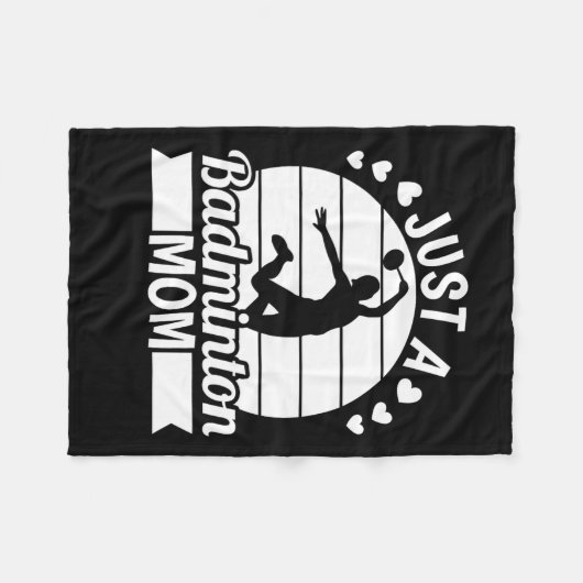 Shuttle Team Player Court - Racquet Slechts een Dm Fleece Deken (Voorkant (Horizontaal))