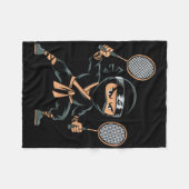 Shuttle Team Racket - Court Racquet Badminton Ninj Fleece Deken (Voorkant (Horizontaal))