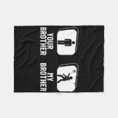 Shuttle Your Brother My Brother Sister Funny Dmint Fleece Deken (Voorkant (Horizontaal))