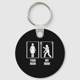 Shuttle Your Mom My Mom Son Dochter Funny Dminton Sleutelhanger