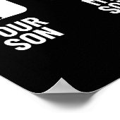 Shuttle Your Son My Son Pap Mama Funny Dminton Poster (Hoek)