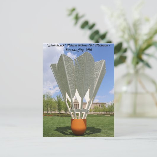 Shuttlecock # 1 briefkaart (Staand voorkant)