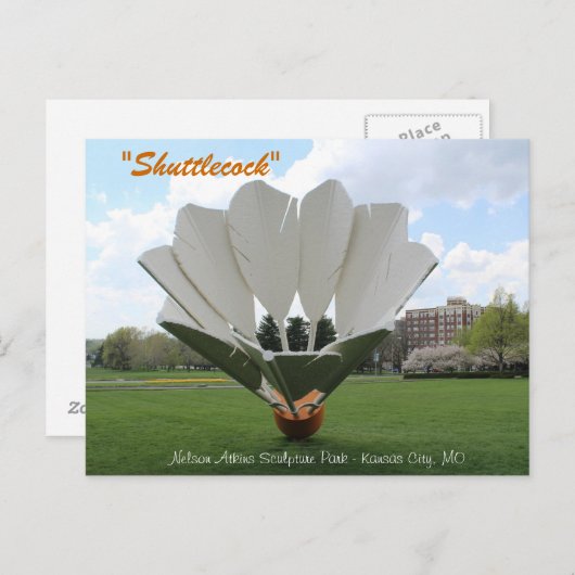 Shuttlecock # 2 briefkaart (Voorkant / Achterkant)
