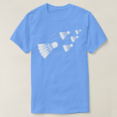 Shuttlecock Badminton Player T-shirt (Design voorkant)
