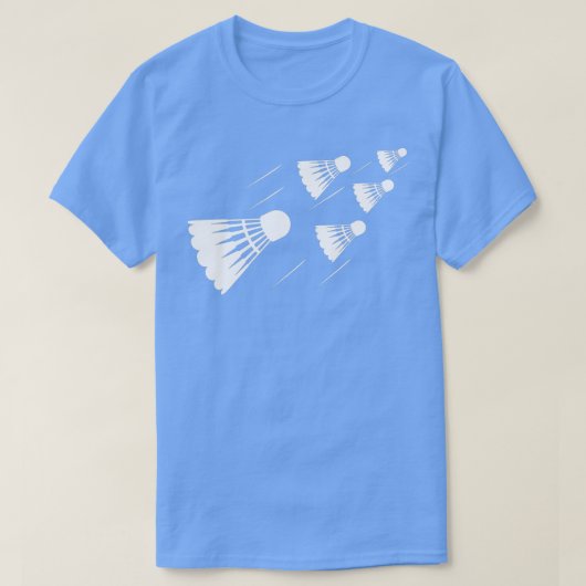 Shuttlecock Badminton Player T-shirt (Design voorkant)