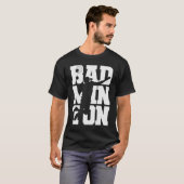 Shuttlecock Badminton Racket Sport T-shirt (Voorkant volledig)