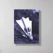 Shuttlecock Blues Canvas Afdruk (Voorkant)