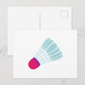 Shuttlecock Briefkaart (Voorkant / Achterkant)