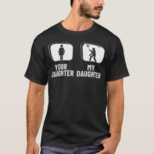 Shuttlecock Je Dochter Mijn Dochter Moeder Grappig T-shirt