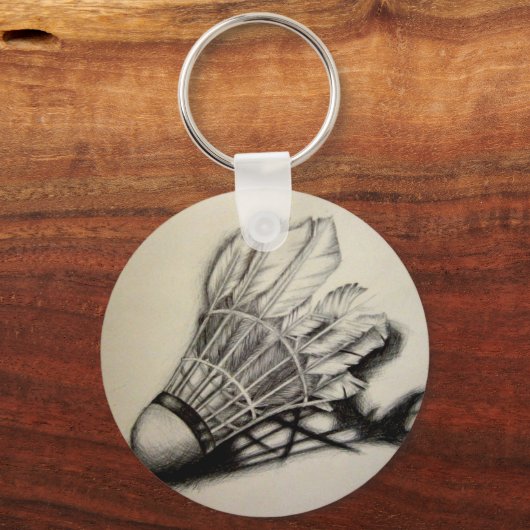Shuttlecock Sleutelhanger (Voorkant)