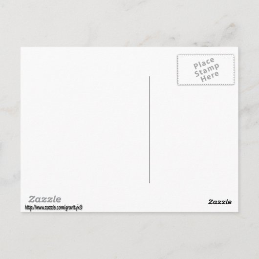 Shuttlecock Space Shuttle Briefkaart (Achterkant)