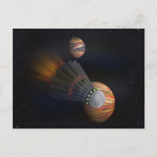 Shuttlecock Space Shuttle Briefkaart (Voorkant)