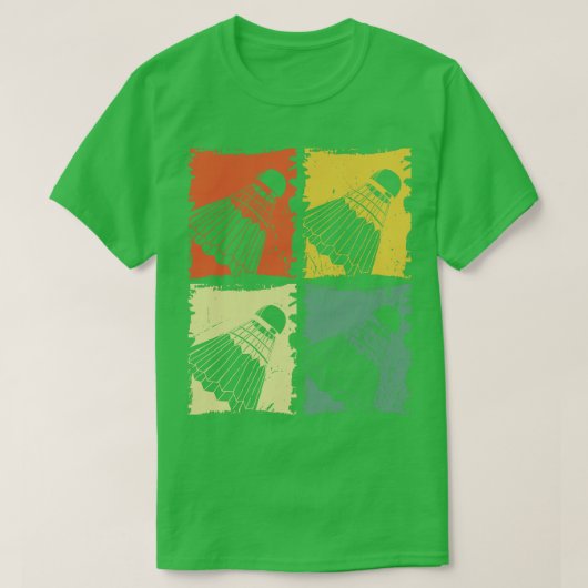 Shuttlecocks Badmintonbal Badmintonspeler T-shirt (Design voorkant)