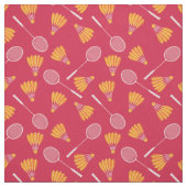 Shuttlecocks met badmintonrackets - rood stof (Swatch)