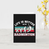 Shuttles Badminton  Kaart (Gele Bloem)